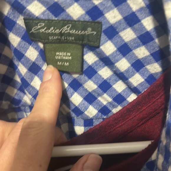 Blue checkered flannel - Picture 4 of 4